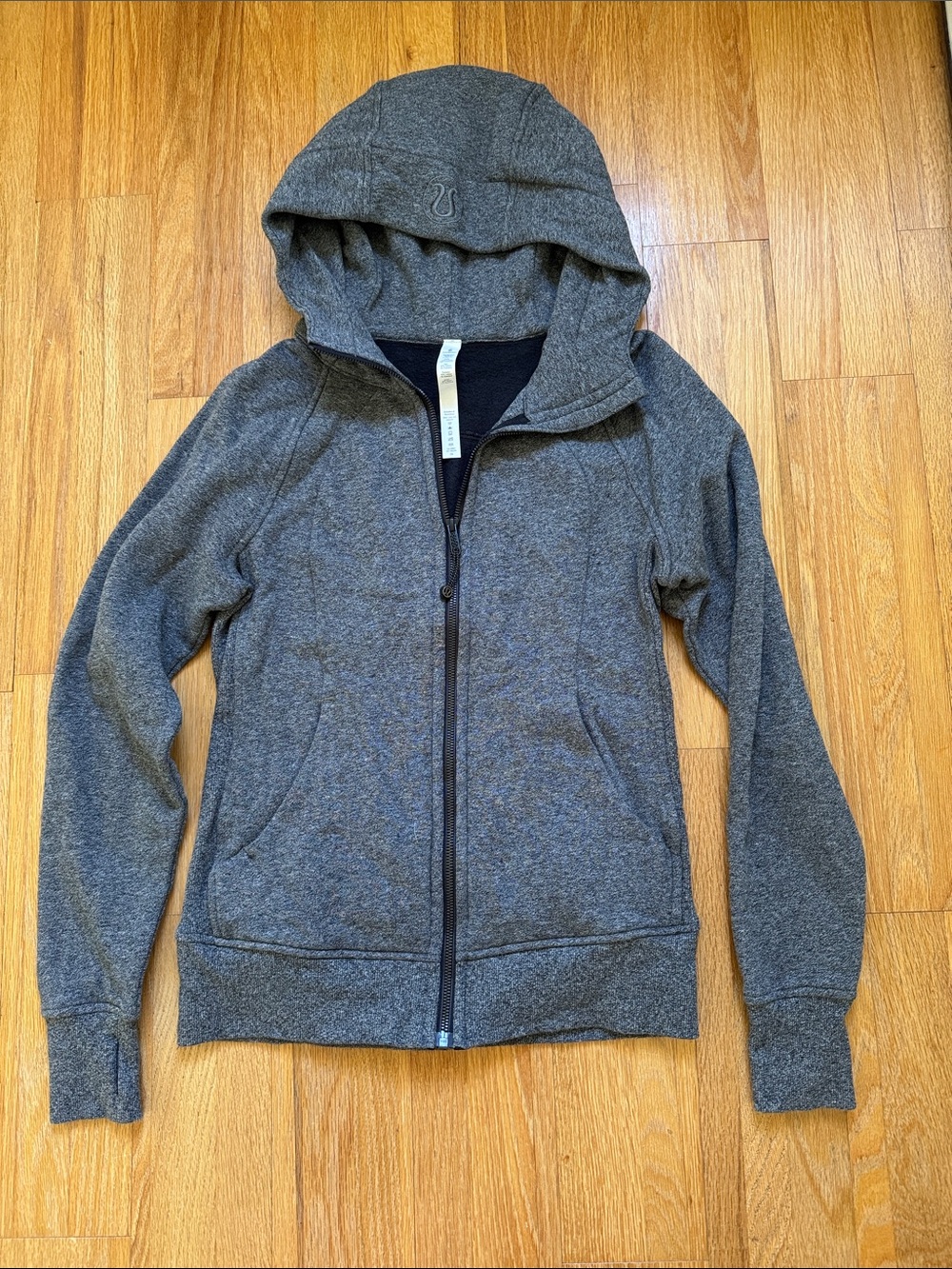 lululemon athletica Gray Scuba Zip Up